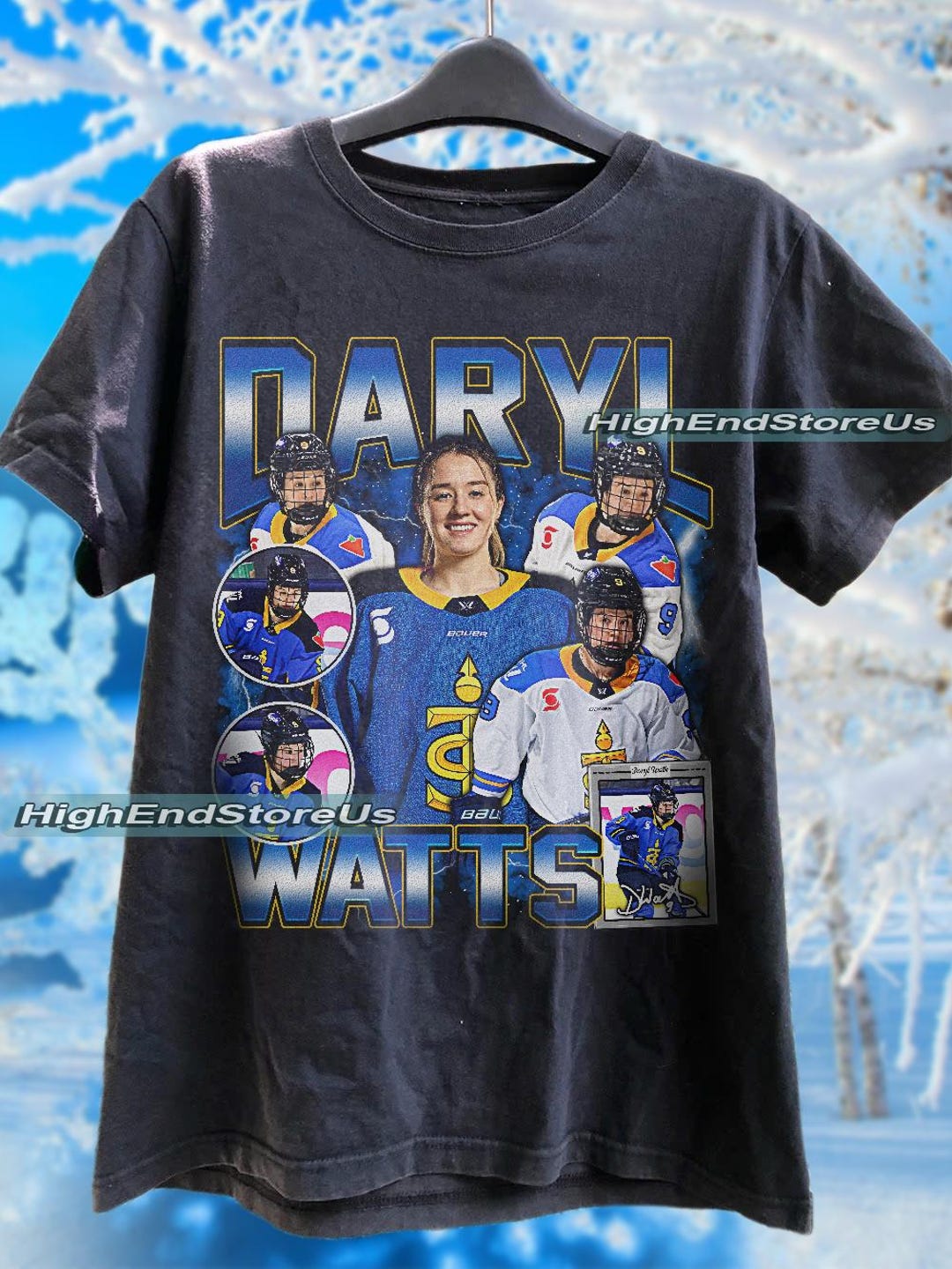 Vintage Daryl Watts Hockey Shirt, Women Vintage Hockey Shirt