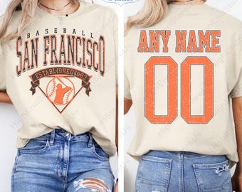 Customized San Francisco  shirt,  baseball Tee, Funny Baseball t-shirt, San Francisco baseball Tee, Custom baseball mom, Baseball Gift tee