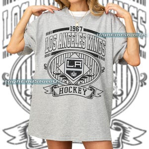 Los Angeles King Sweatshirt, Vintage King tshirt, Los Angeles Hockey Fan shirt, Custom player hockey, King Sweatshirt, Custom hockey tee