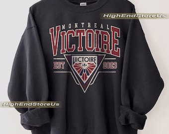 Vintage Montreal Victoire Sweatshirt, Vintage Victoire shirt, Montreal Hockey Women Sweater, Hockey Women Sweatshirt, Victoire Sweatshirt