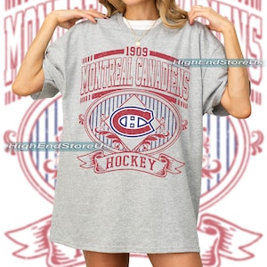 Montreal Canadien tshirt, Vintage Canadien tshirt, Montreal Hockey Fan shirt, Custom player hockey, Canadien Sweatshirt, Custom hockey tee