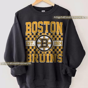 Boston Bruin Sweatshirt, Vintage Boston Hockey-Shirt, Boston Hockey Rundhalsausschnitt, Bruins Hockey Jugendpullover, Hockey-Fangeschenk