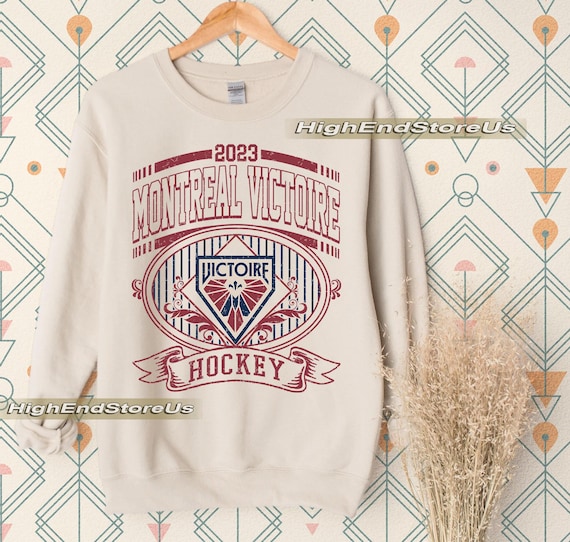 Montréal Victoire Vintage Hockey Sweatshirt | 90s Retro Women Hockey Tee | PWHL Hockey Shirt | Hockey Fan Gift