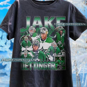 Jake Oettinger Shirt Ice Hockey American Professional Hockey Championship Sport Merch Vintage Sweatshirt Hoodie Graphic Tee Gift Fans