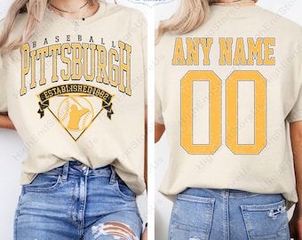 Customized Pittsburgh  shirt,  baseball Tee, Funny Baseball t-shirt, Pittsburgh baseball Tee, Custom baseball mom, Baseball Gift tee