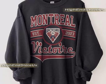 Vintage Montreal Victoire Sweatshirt, Vintage Victoire shirt, Montreal Hockey Women Sweater, Hockey Women Sweatshirt, Victoire Sweatshirt