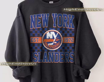 Sudadera de los New York Islanders, camiseta vintage de hockey de Nueva York, jersey de hockey de Nueva York, jersey juvenil de hockey de los Islanders, regalo para fanáticos del hockey