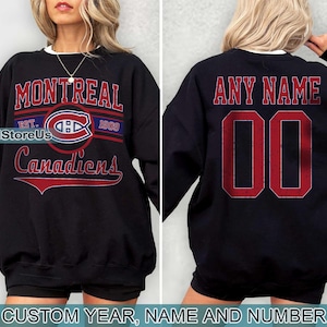 Vintage Montreal Canadiens Sweatshirt, Retro Montreal shirt, Montreal Hockey Fan shirt, Montreal Sweatshirt, Custom hockey tee