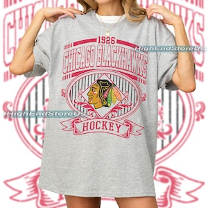 Chicago Blackhawk tshirt, Vintage Blackhawk tshirt, Chicago Hockey Fan shirt, Custom player hockey, Blackhawk Sweatshirt, Custom hockey tee