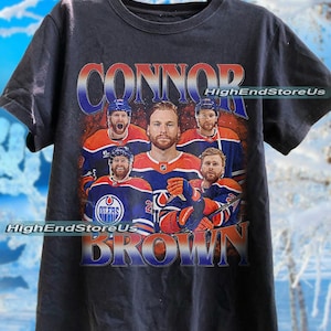 Connor Brown shirt, Edmonton Hockey Sweatshirt, Hockey Fan Shirt, Brown t-shirt, Bootleg Rap tee, Hockey player tshirt