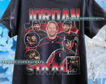 Koszulka Jordan Staal Hokej na lodzie Kanadyjskie Mistrzostwa Hokejowe Profesjonalne Sportowe Towary Bluza Vintage Bluza z kapturem Koszulka z grafiką Prezent dla fanów