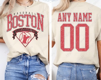 Customized Boston   shirt,  baseball Tee, Funny Baseball t-shirt, Boston baseball Tee, Custom baseball mom, Baseball Gift tee