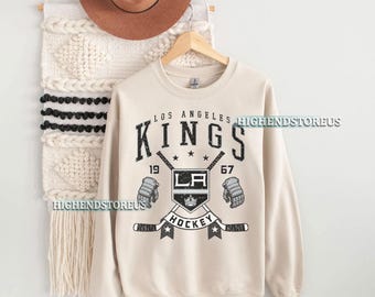 Los Angeles Kings Shirt | Los Angeles Kings Sweatshirt | Los Angeles Hockey Fan Shirt |Los Angeles Kings Sweatshirt Rundhalsausschnitt