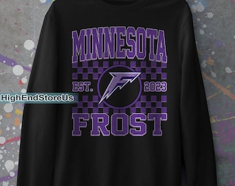 Vintage Minnesota Frost Sweatshirt, Vintage Frost shirt, Minnesota Hockey Women Sweater, Hockey Women Sweatshirt, Frost Sweatshirt
