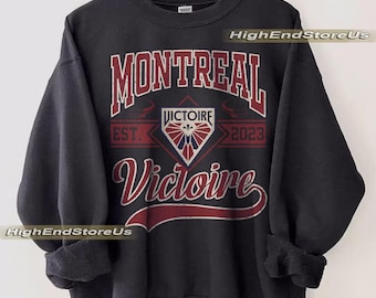 Vintage Montreal Victoire Sweatshirt, Vintage Victoire shirt, Montreal Hockey Women Sweater, Hockey Women Sweatshirt, Victoire Sweatshirt