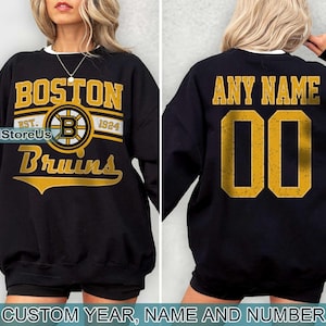 Vintage Boston Bruins Sweatshirt, Retro Boston-Shirt, Boston Hockey-Fan-Shirt, Boston Sweatshirt, kundenspezifische Hockey-t-stück