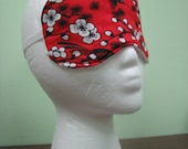 Red and Black Japanese Inspired Sleep Mask