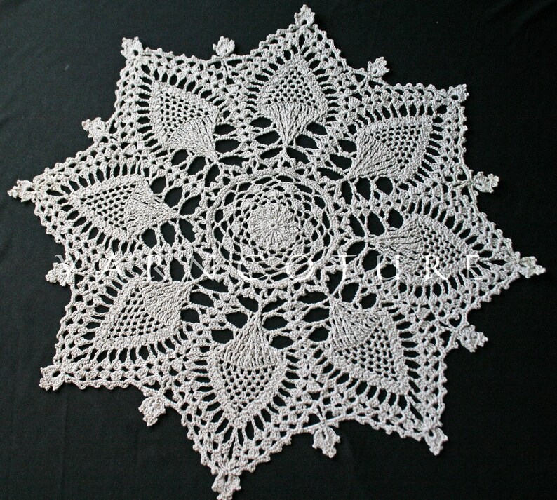 Extraordinary Crochet Pineapple Doily Placemats Luxurious Home Decor image 2