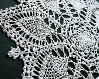 Extraordinary Crochet Pineapple Doily Placemats -  Luxurious Home Decor