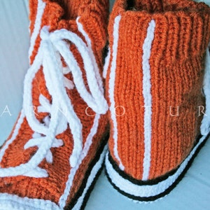 Handknit Famous Maker Inspired Sneakers / Slippers / Unisex image 4