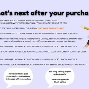 Wall Clock Size Guide, Wall Display Guide, Clock Television Aspect ...