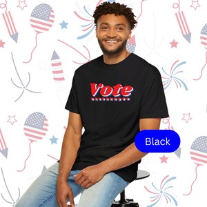Vote Election 2024 Patriotic President Vote T-shirt Red White and Blue Election Day Retro Tee Plus Sizes available Presidential Election