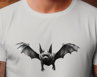 Cute Bat Halloween Shirt, Vintage Gothic Vampire Tee