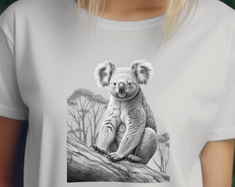 Cute Koala T-Shirt, Animal Lover Gift