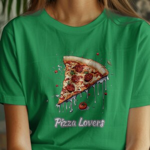 Pizza T-Shirt, Pizza Lover Shirt, Pizza Slice Tee, Food Shirts, Summer Tee, Gift for Pizza Lover Funny Preppy TShirt Cute Crewneck