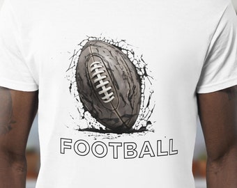 Football Ball Unisex Tee: Sports Fan Game Day Shirt