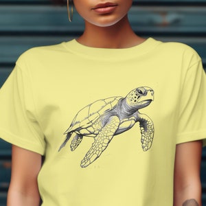 Turtle Shirt, Love Turtle Shirt, Nature Lover Sea Turtle Shirt, Ocean Nature Shirt, Beach Lover Shirt, Turtle Lover Gift, Save Turtles Tee