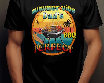 BBQパパTシャツ：グリルマスターの面白いアウトドアクッキングシャツ