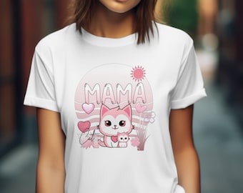 Cat Mama T-Shirt, Cat Lover Gift