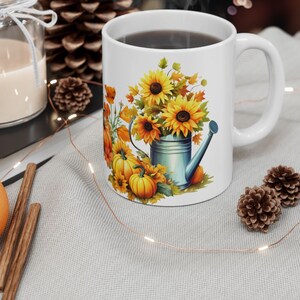 fall mug, Watercolor Fall Mug, Autumn Harvest Mug, pumpkin mug, gifts for fall, gifts for fall, autumn decor,