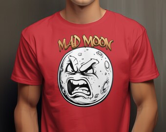 Mad Moon Graphic T-Shirt: Unisex Full Moon Tee