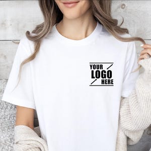 Custom Logo Shirts, Personalized Logo Shirt, Custom Design Shirt, Custom Text Shirt,Your Business Logo or Brand Logo T Shirt,Team Logo Shirt