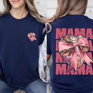 Football Mom Shirt Custom Football Mama Shirt Name Number Mom Football Shirt Comfort Colors Personalized Football Mom Tee Football Mom Gifts