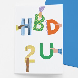 Carte d'anniversaire HBD