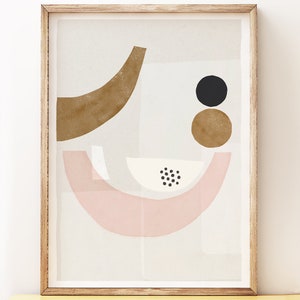 Balancing II Abstract Art Print, Modern Gallery Wall Decor