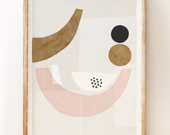 Balancing II Abstract Art Print, Modern Gallery Wall Decor