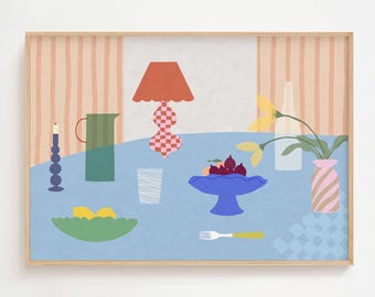 Simpatico - modern interiors art print