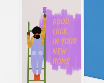 DIY decorating card for a new home or housewarming