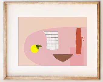 Counter No.1. Modern, bright art print - NEW