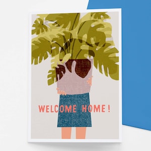 Carte Welcome Home pour une nouvelle maison ou un nouveau départ