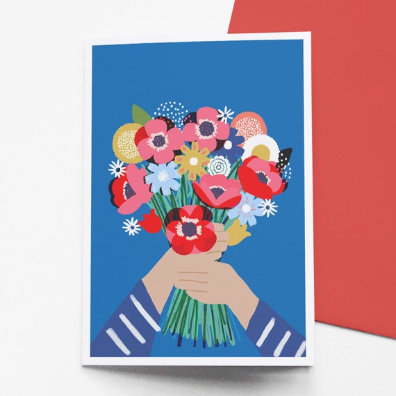 Anniversary Bouquet Greeting Card Anniversary Bouquet Greeting Card