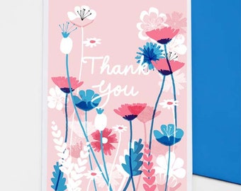 Meadow Flowers Thank You card