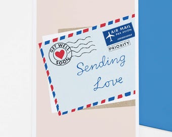Airmail - get well soon card