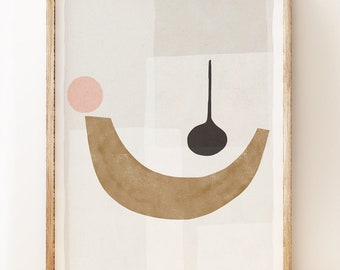 Abstract art print 'Balancing' modern gallery wall art