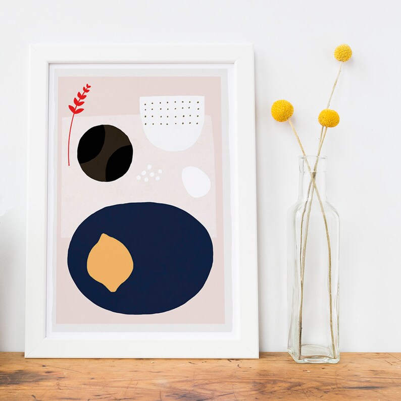 Modern Art Print 'kettle's Yard Lemon', for Modernist Home Etsy