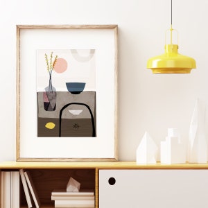 Modern still life art print 'Stillness 2' living room decor image 2